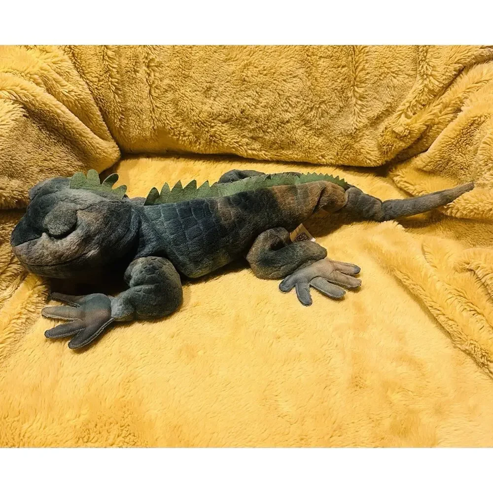 FIESTA Plush Iguana Lizard Green Stuffed Animal 23” Long Toy